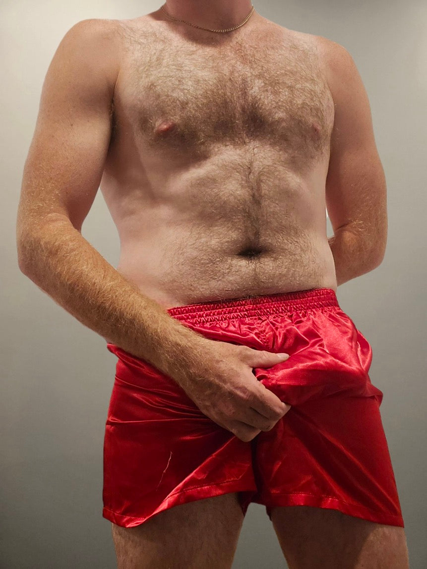 UncutBuilder’s Red Satin boxers!