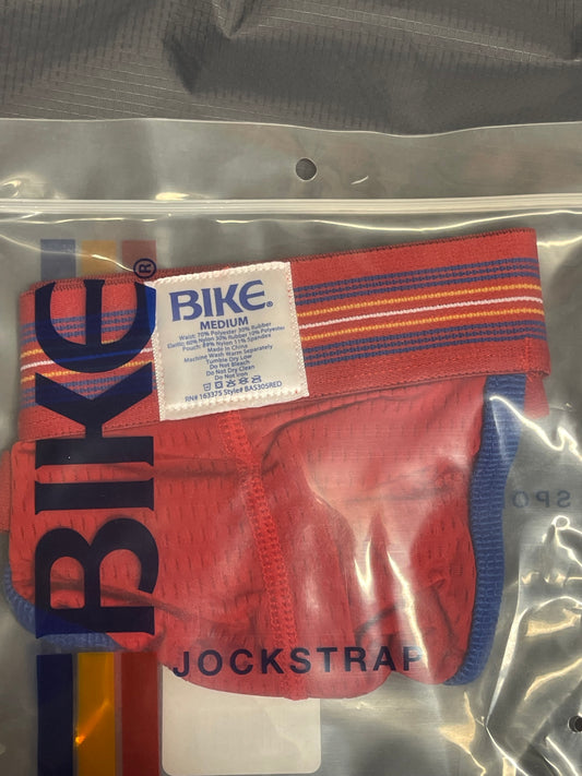 New - Authentic Bike Jockstrap - Med Red