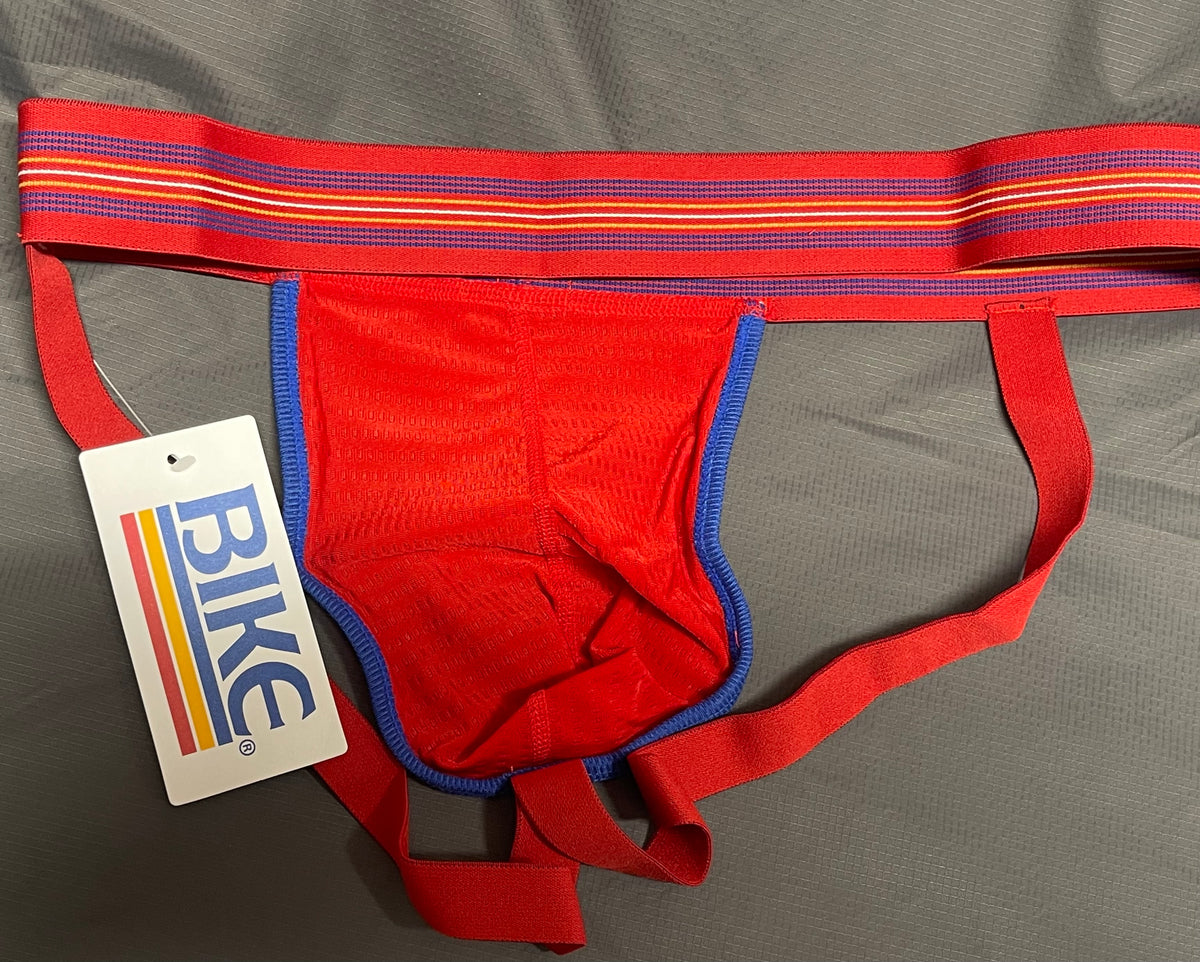 New - Authentic Bike Jockstrap - Med Red